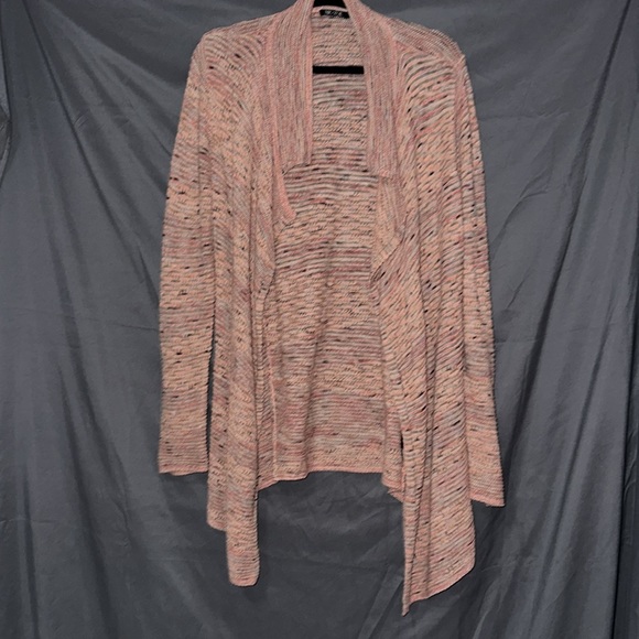 Asymmetric drape open front cardigan - Picture 2 of 7
